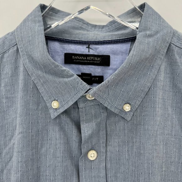 Banana Republic Camden Fit Custom 078 Wash Shirt Button Down Long Sleeve Size XL - Picture 3 of 11